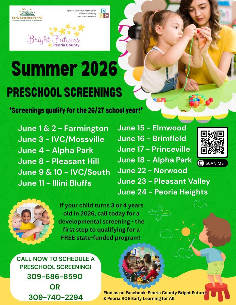 Preschool Screenings 2026