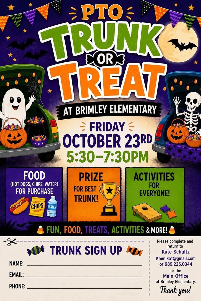 PTO 2026  Trunk or Treat Oct 23rd