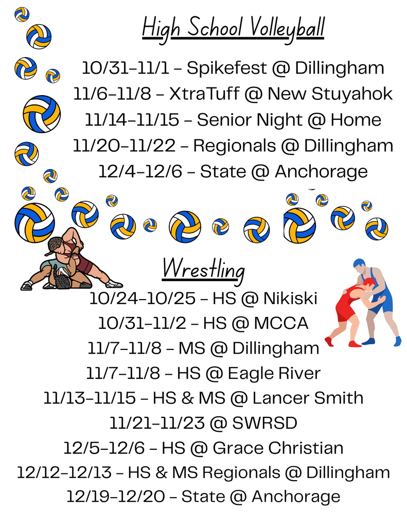 Volleyball & Wrestling