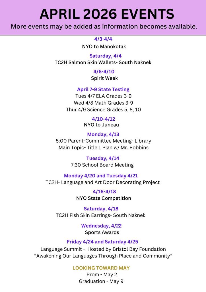 April Events