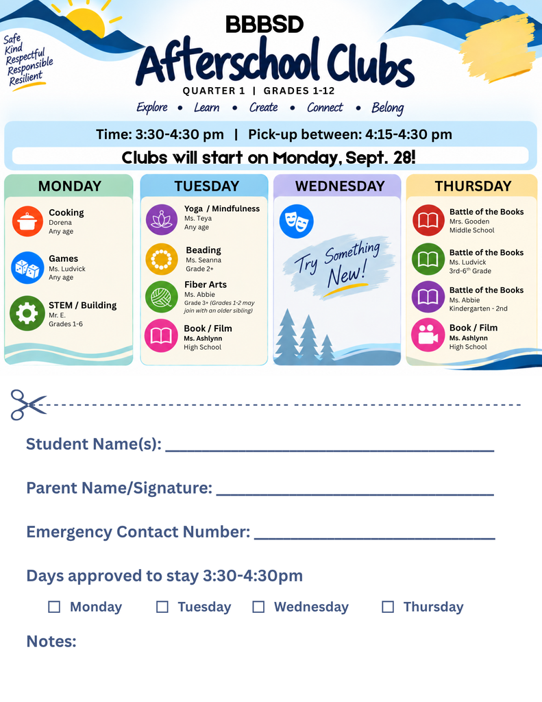 Afterschool Clubs
