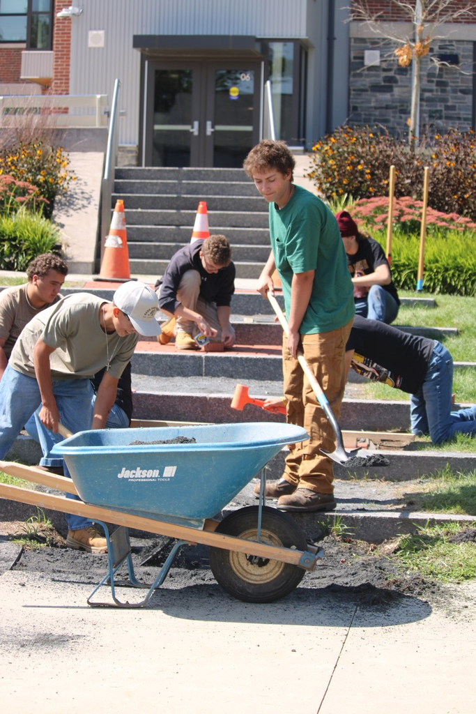 Juniors in LDC working in our legacy brick project