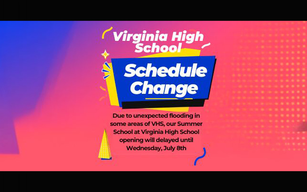 VHS Summer School Schedule Change