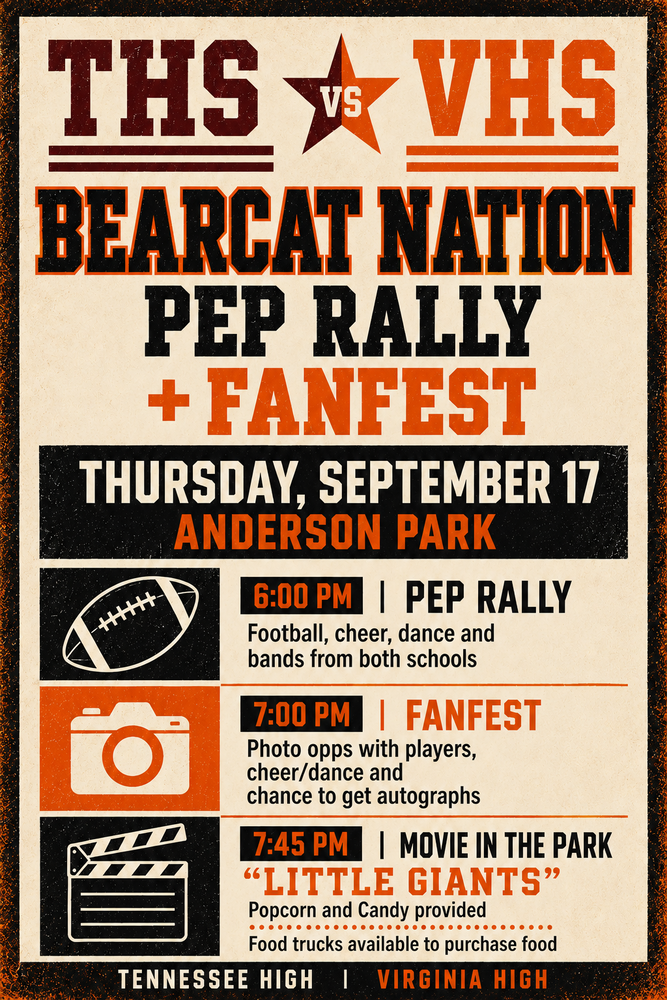 THS vs. VHS Pep Rally & Fanfest