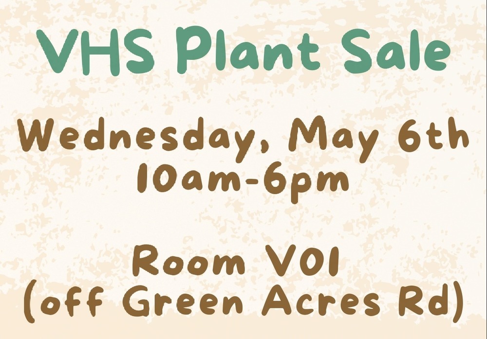 VHS Plant Sale Poster