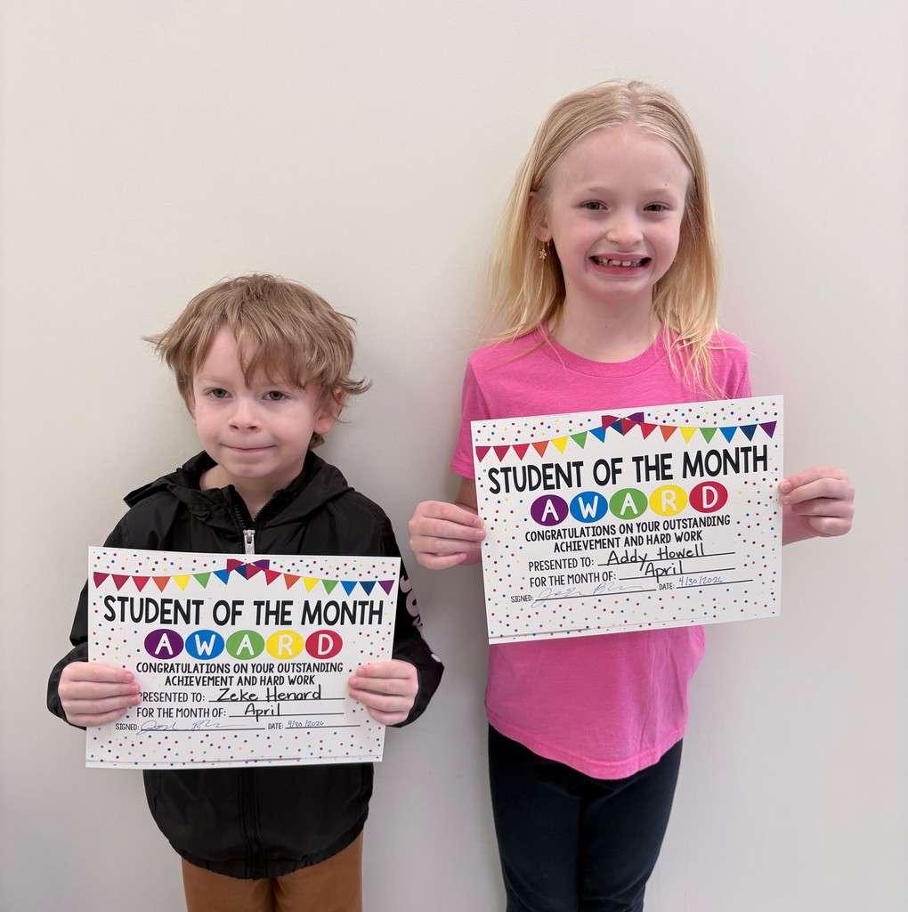 Student of the month April 26