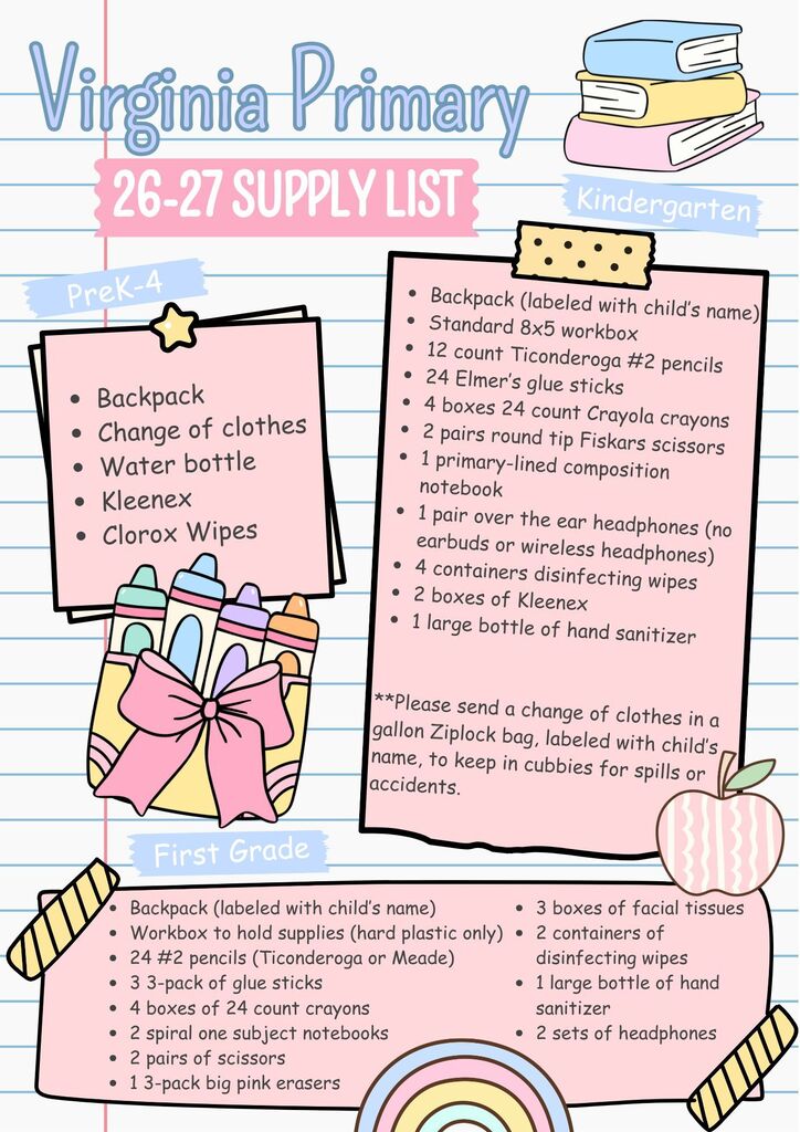 26-27 Supply List