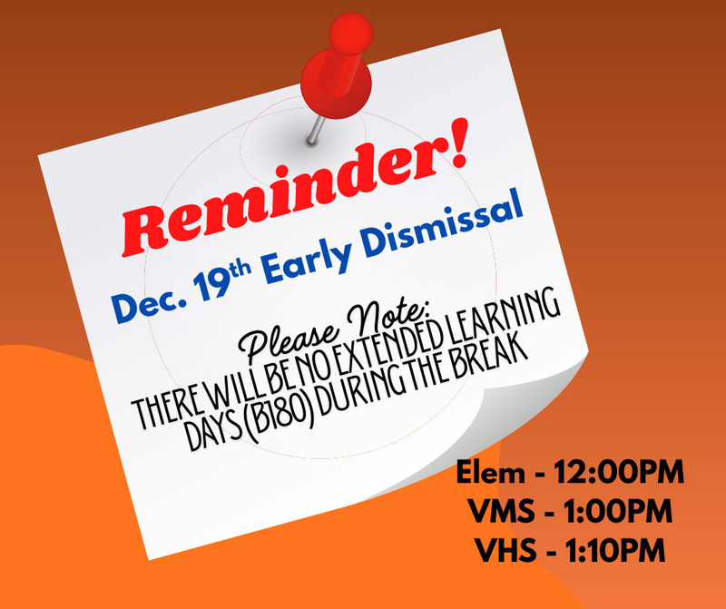 early dismissal december 19