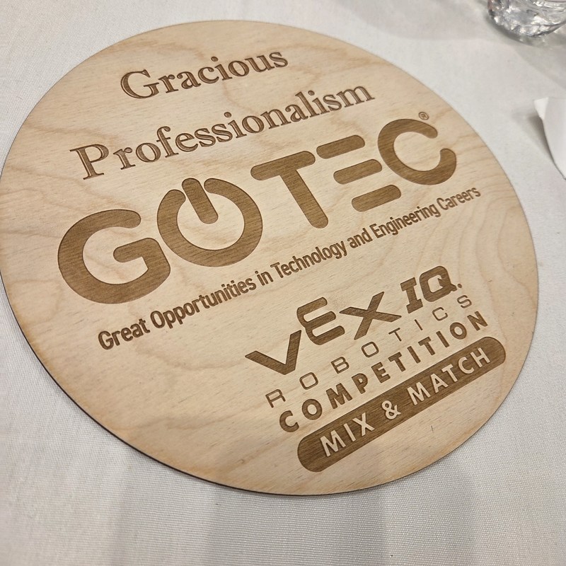 GoTec VEX Robotics Competition Aaward