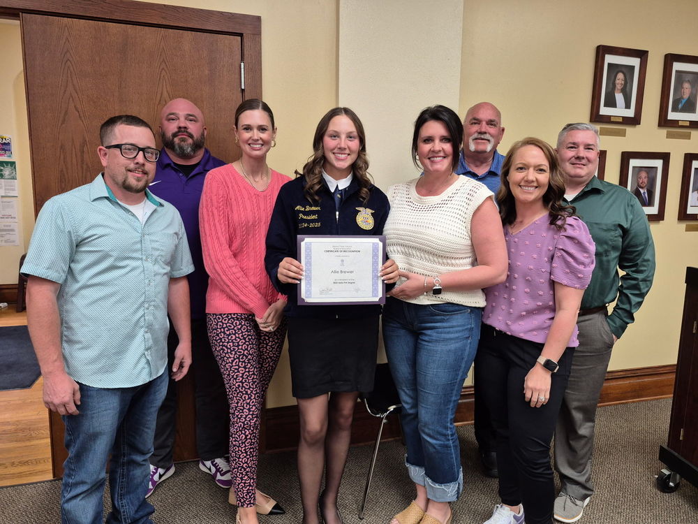 Allie Brewer State FFA Degree