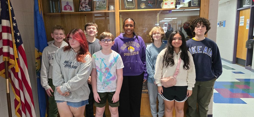 Middle School students who achieved the Cimarron Valley Honor Band.