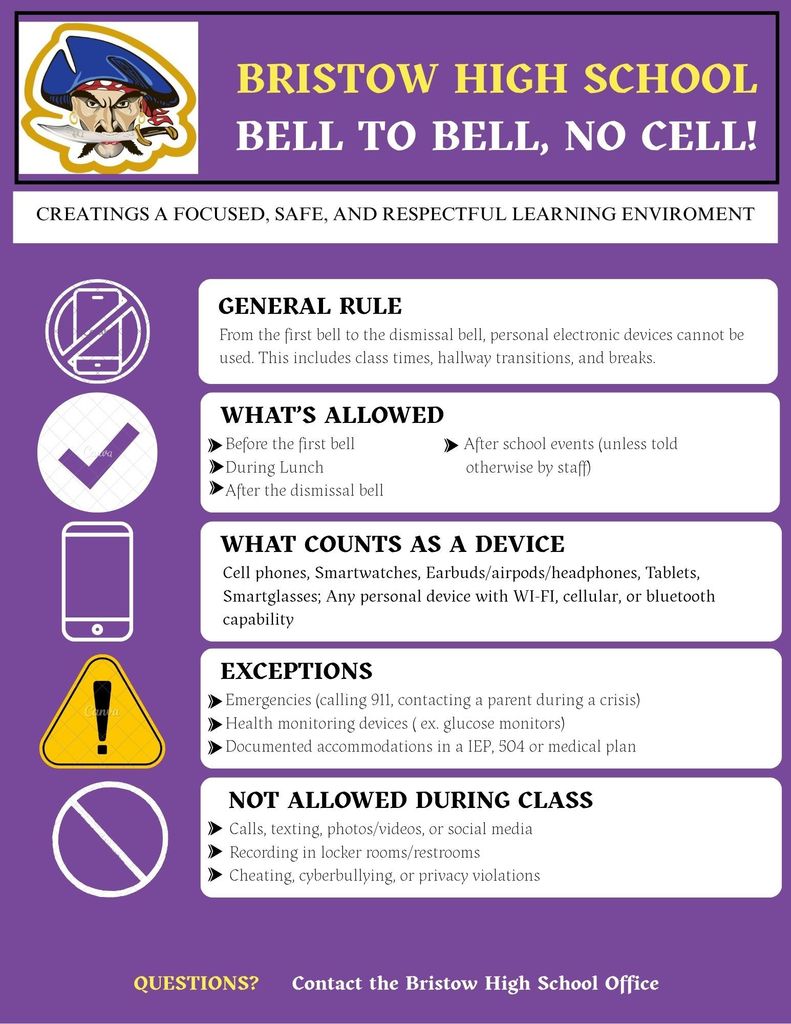 Cell PHone policy