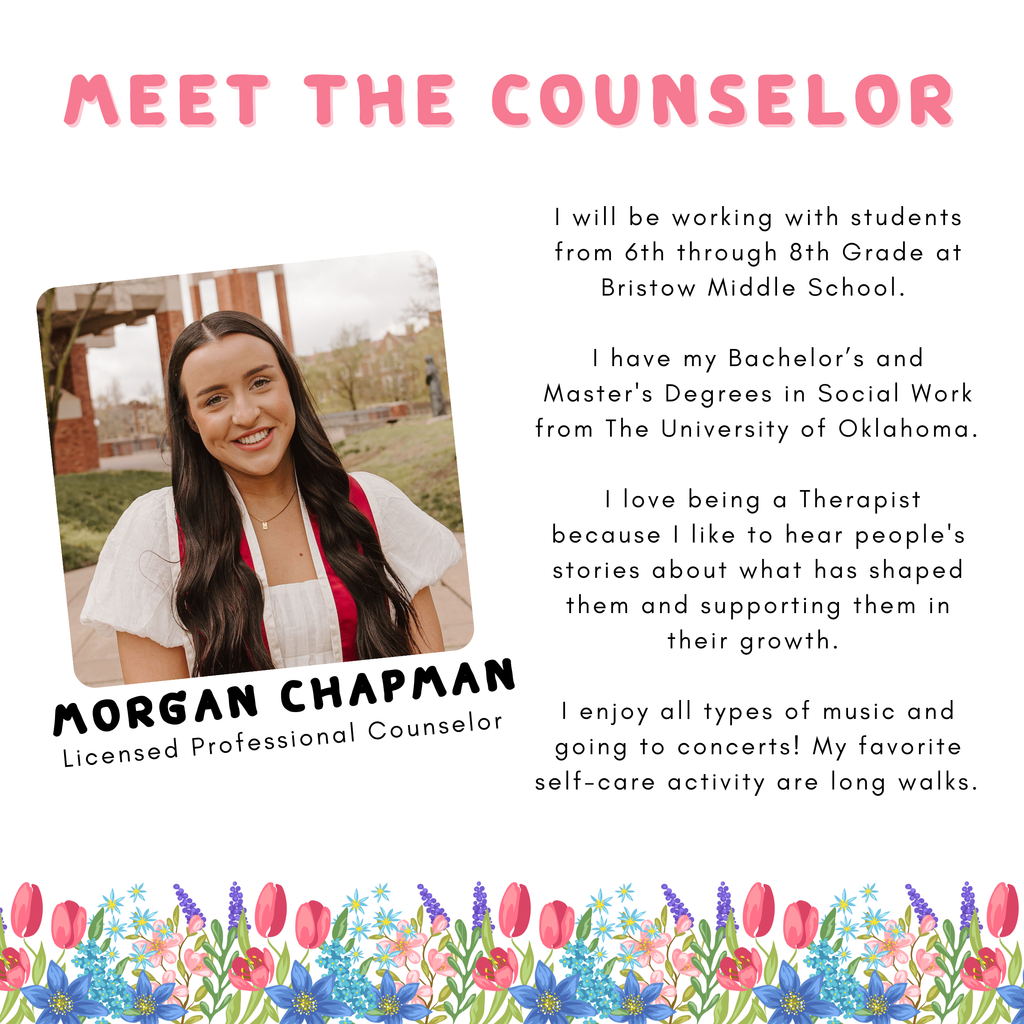 Middle School License Professional Counselor: Ms. Chapman