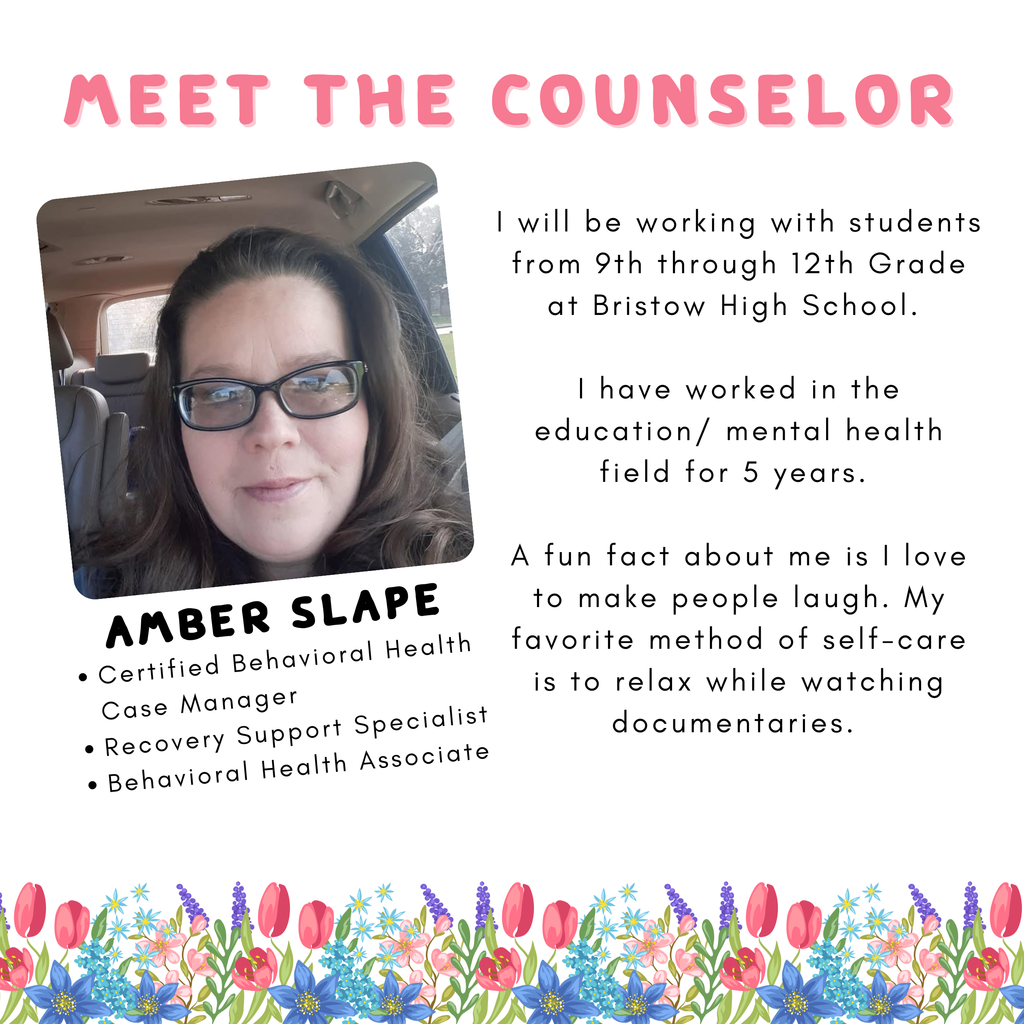 High School Behavorial Health Aide: Mrs. Slape