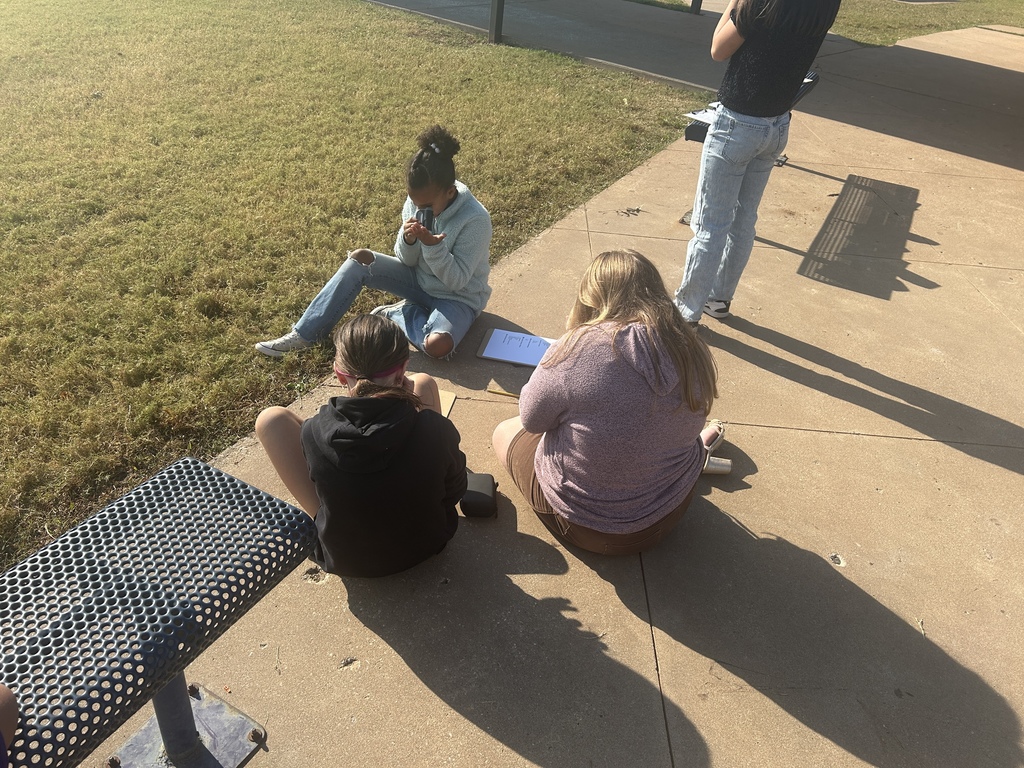6th Graders Exploring Microscopic Structures Outside