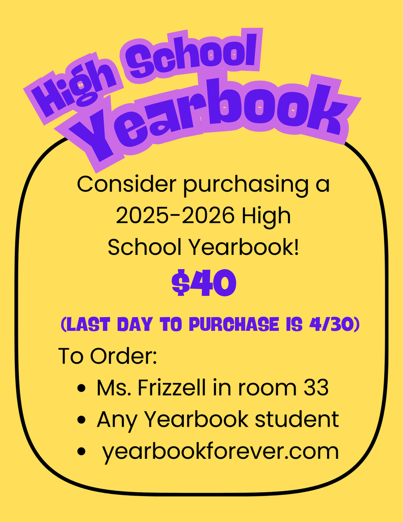 High School Yearbooks on sale for $40 until April 30