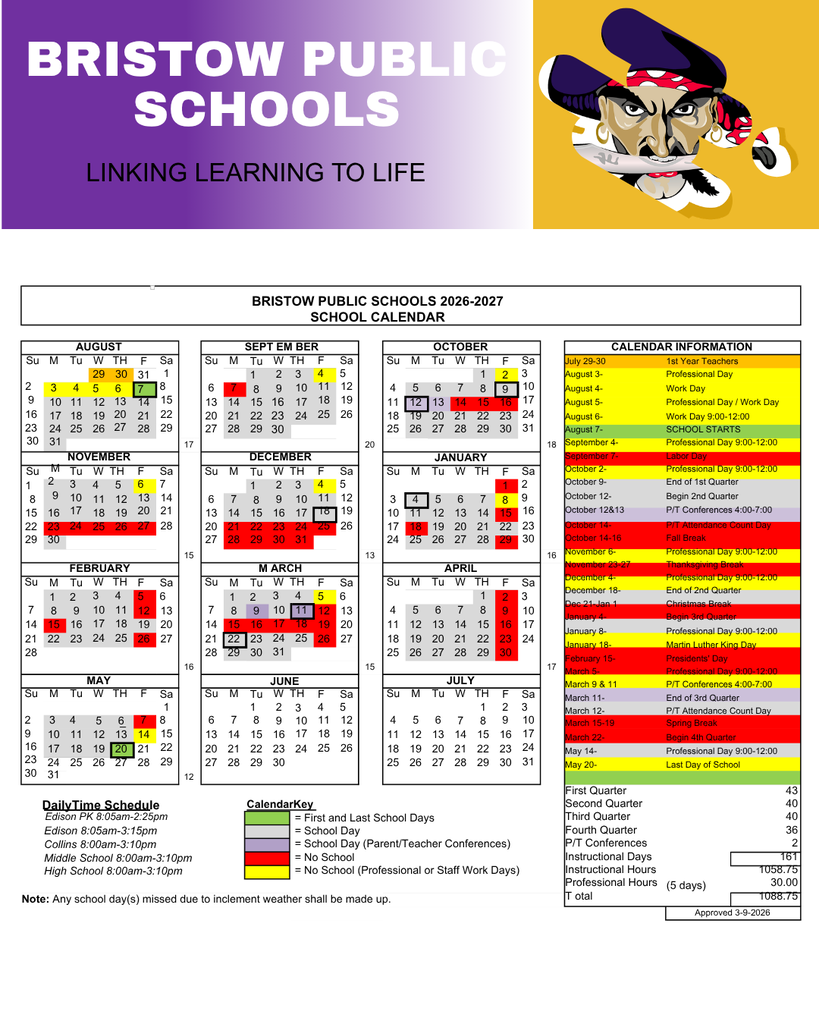 26-27 calendar