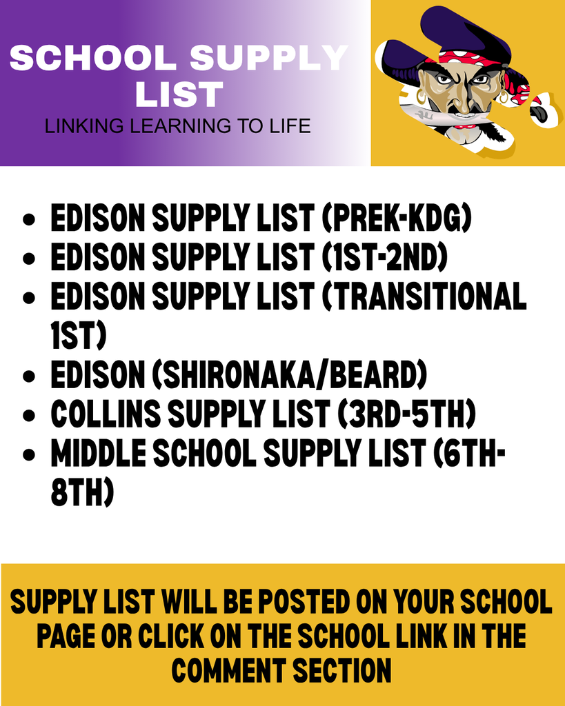 names of supply list