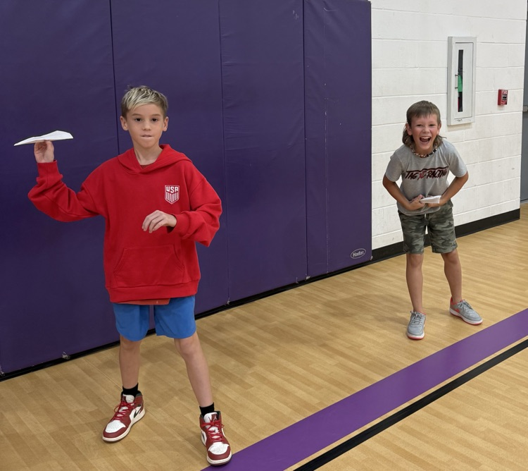 5th grade paper airplane tournament 