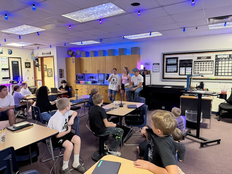 High school visitors