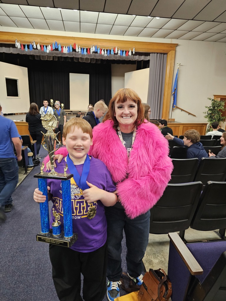 Braydn Douglas and Coach Darla Speck