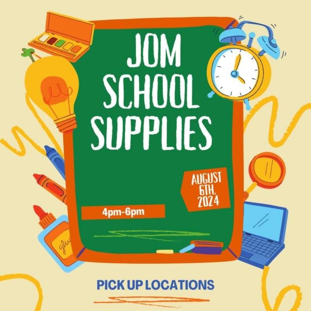 JOM School Supplies Pick Up During Open House