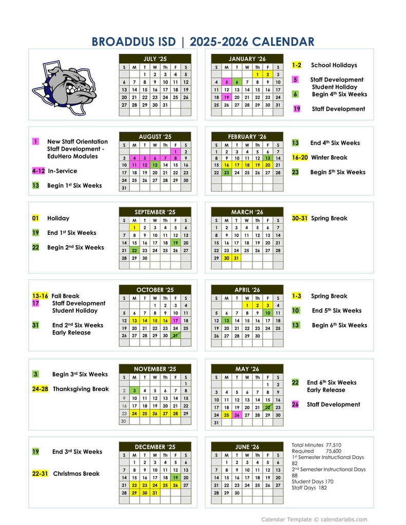 School Calendar