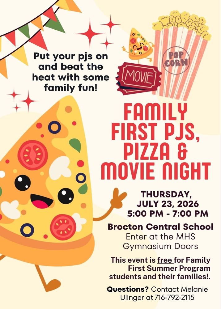 Family First Summer Learning Program PJs, Pizza, & Movie Night 
