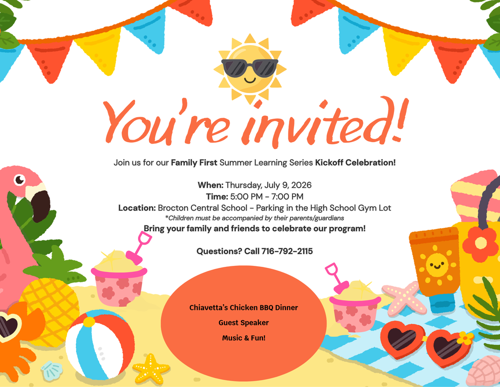 Invitation to Kickoff Celebration on July 9th