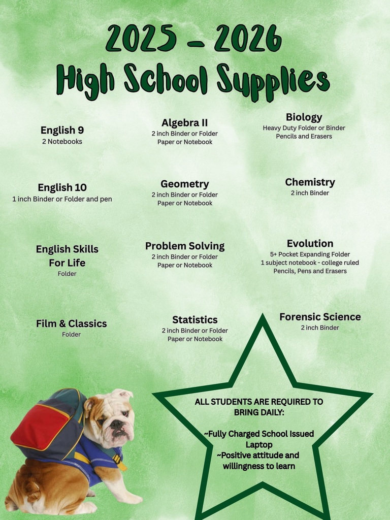 High School Supplies