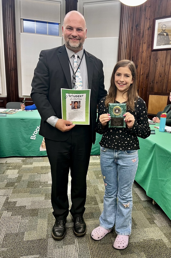 October 2025 Middle School Student of the Month