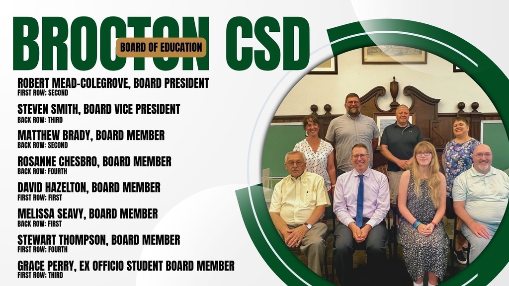 Brocton CSD School Board Recognition Week
