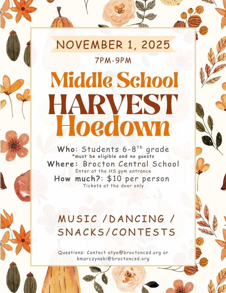 Middle School Dance Poster