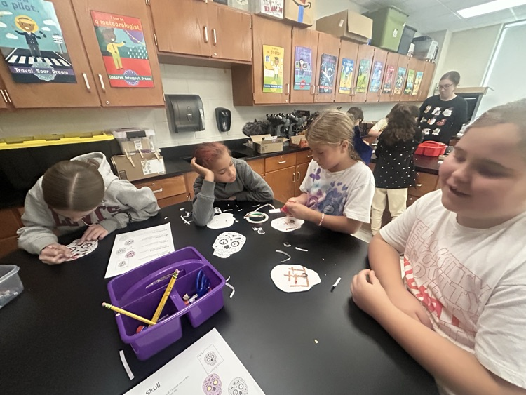 grade 5 paper circuit sugar skull stem