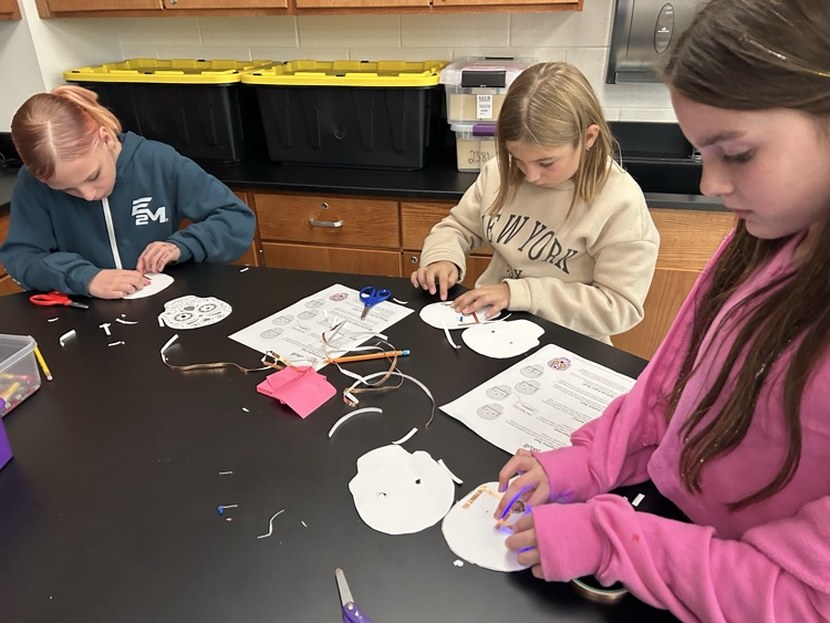 grade 5 paper circuit sugar skull stem