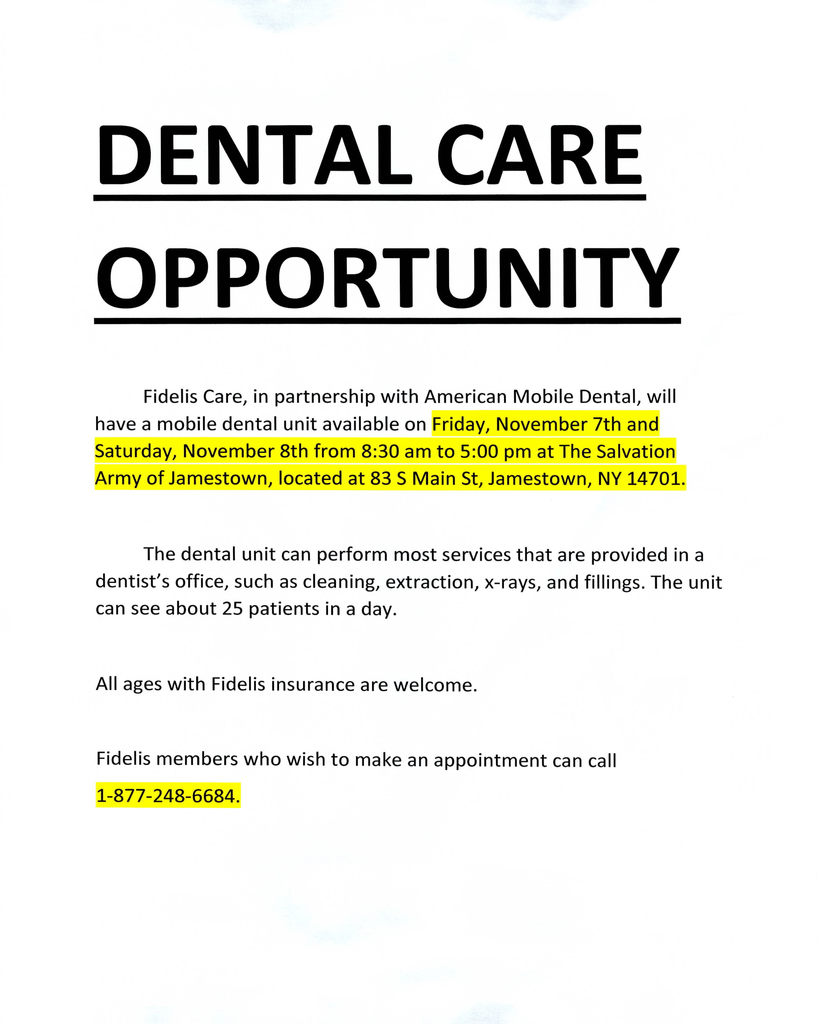Dental Care Opportunity