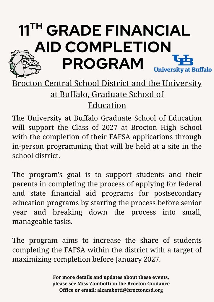 11th Grade Financial Aid Completion Program