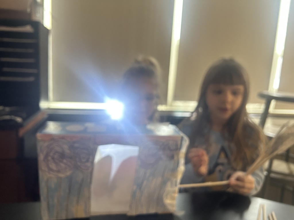 First Grade Mitten Shadow Puppet Project