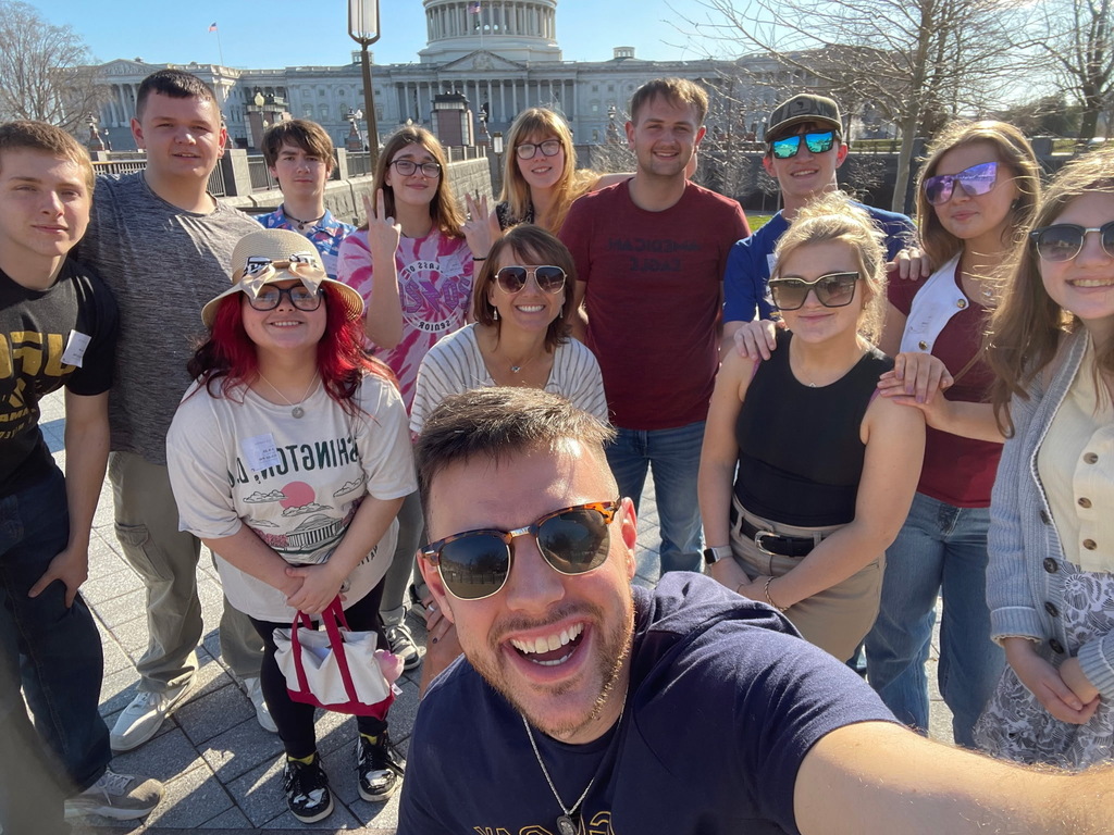Selfie time with the United States Capitol behind us!