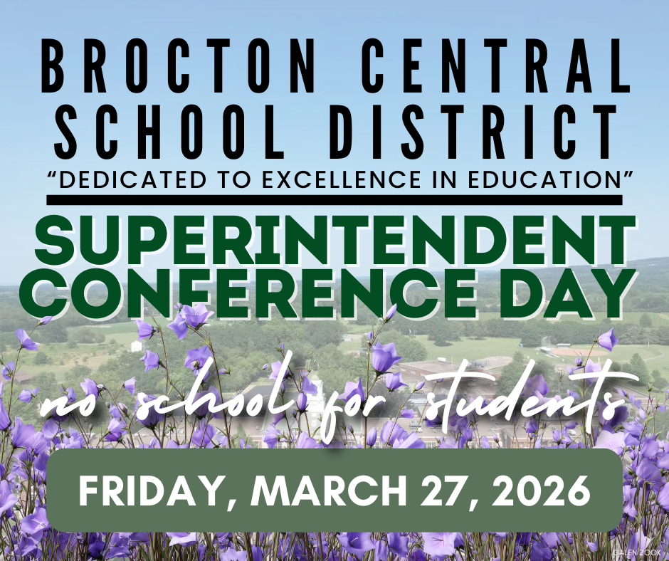 Superintendent Conference Day No School for Students Friday, March 27, 2026