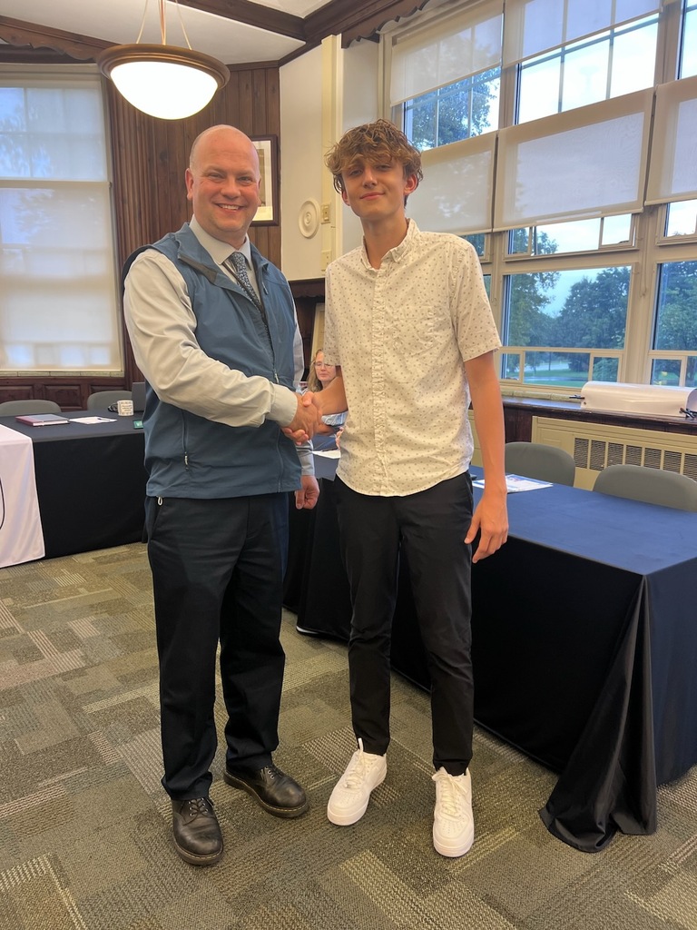 Mr. Delcamp and Noah Berdyck