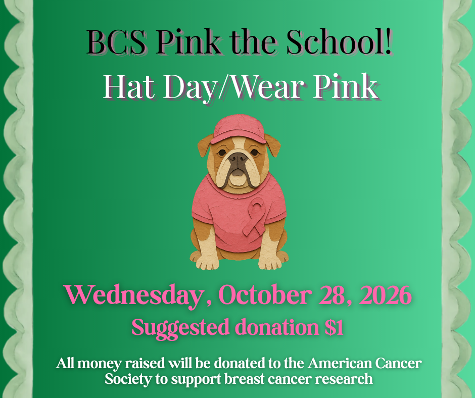 Breast cancer awareness pink the school poster