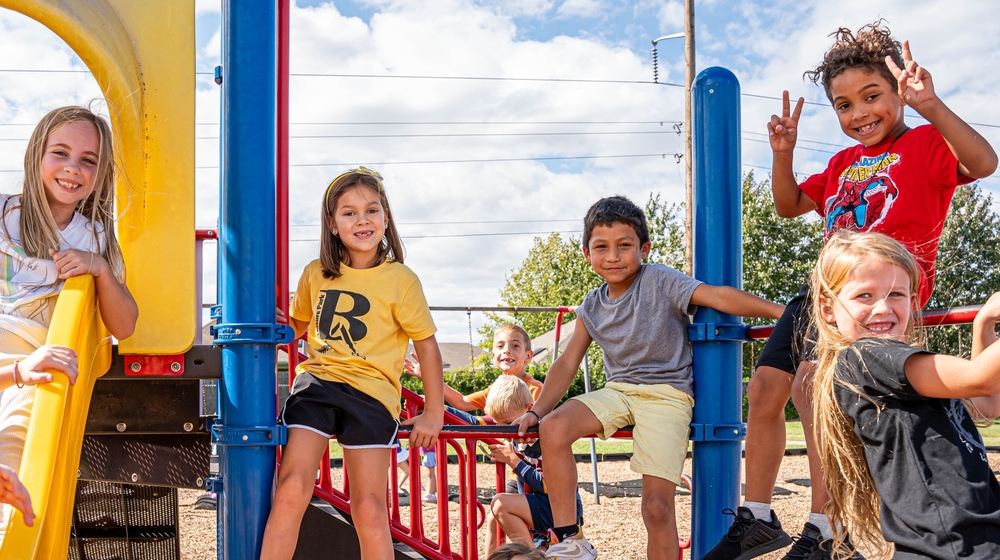 Kids on a playground