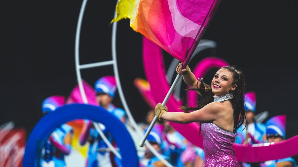 Picture of Color Guard student