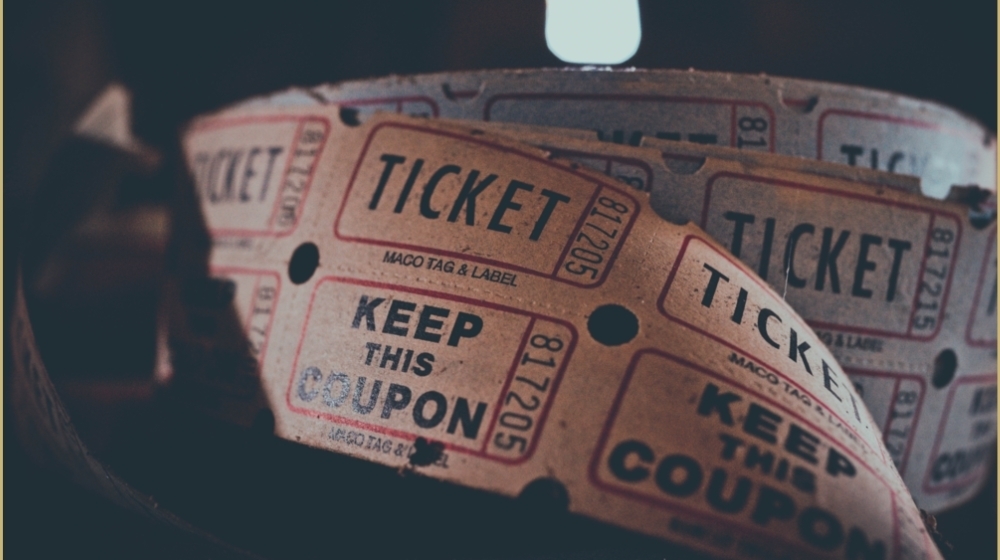 Picture of ticket coupons.
