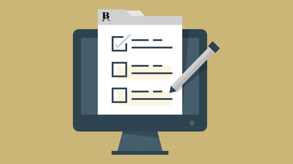 Picture of form on computer.