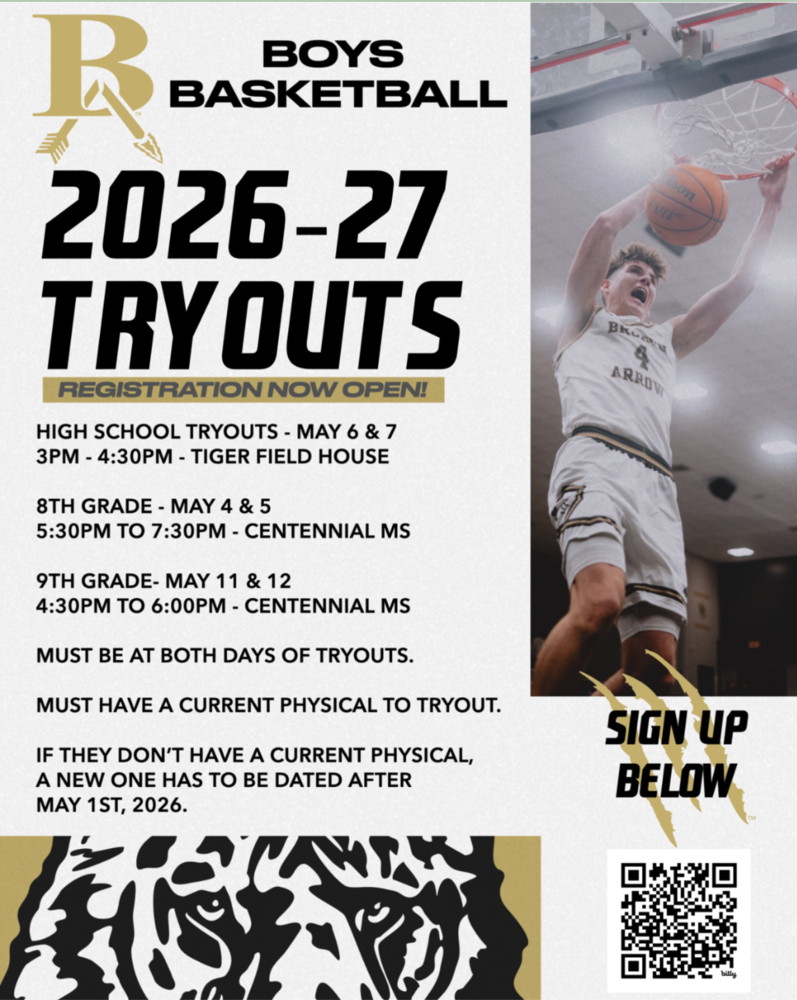 Boys 26-27 basketball tryout flyer