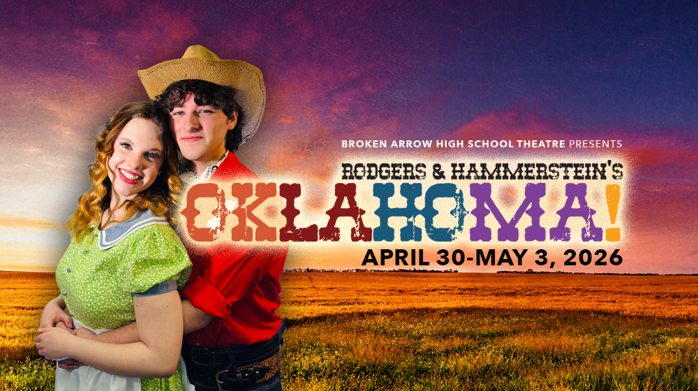 Picture of graphic for upcoming "Oklahoma" musical.
