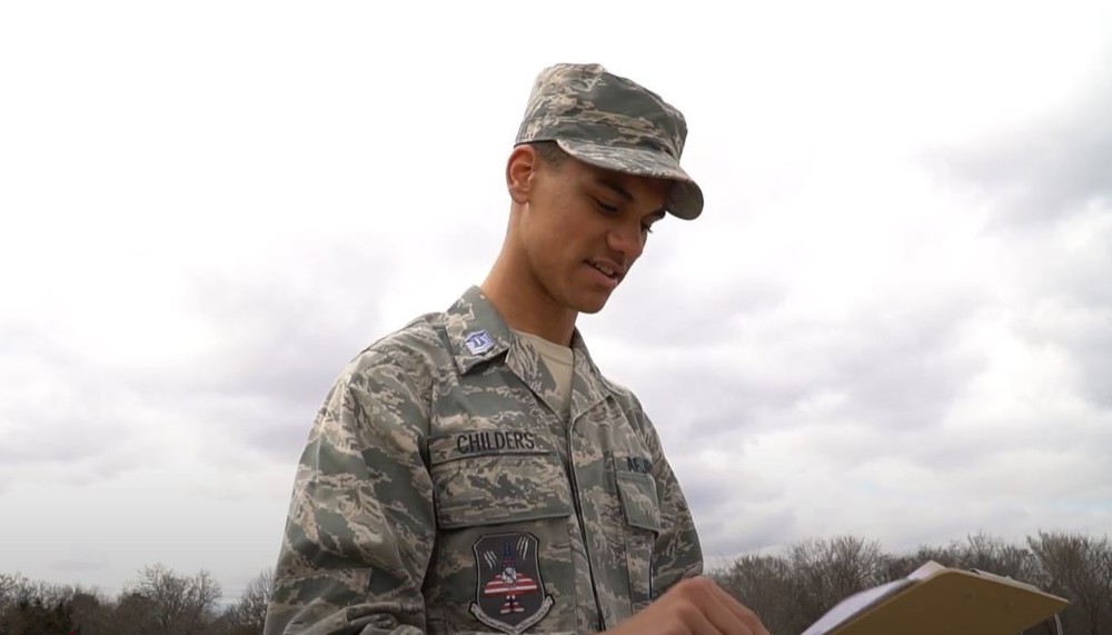 Picture of JROTC student.