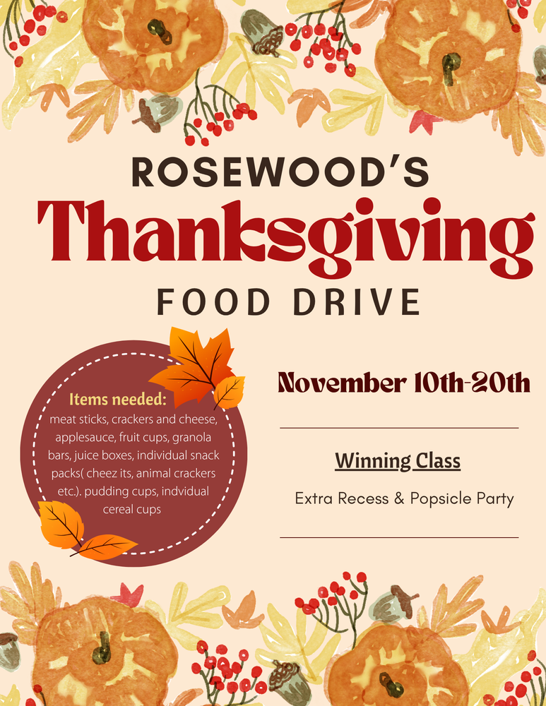 Rosewood Food Drive
